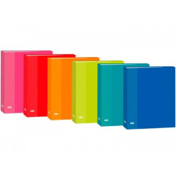 (100580212) ELBA CARPETA ANILLAS 2 X 40MM FOLIO CARTÓN FORRADO PLASTIFICADO C/SURTIDOS