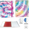 (18404220) SENFORT CARPETA ANILLAS 4X30MM RINGBOOK C/RECAMBIO 120H A4 4 BANDAS COLOR 4 SEPARADORES TIE DYE SURTIDO