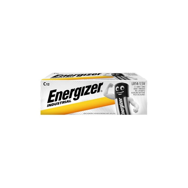 (ENEINDLR14C12) ENERGIZER PILA INDUSTRIAL CLR14 ALCALINAS C 1.5V BLISTER-12-