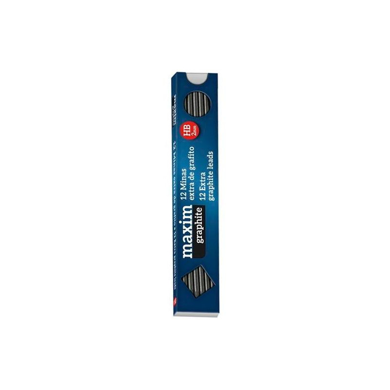 (PM000200) ALPINO MINAS MAXIM 2MM HB ESTUCHE 12 UD EXTRA GRAFITO