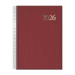(12734-2026) DOHE AGENDA ANUAL SEGOVIA ESPIRAL 14X20CM DP BURDEOS 2026