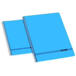 (100430030) ENRI CUADERNO ESPIRAL OFICINA 80H 4X4 TAPAS BLANDAS FOLIO AZUL