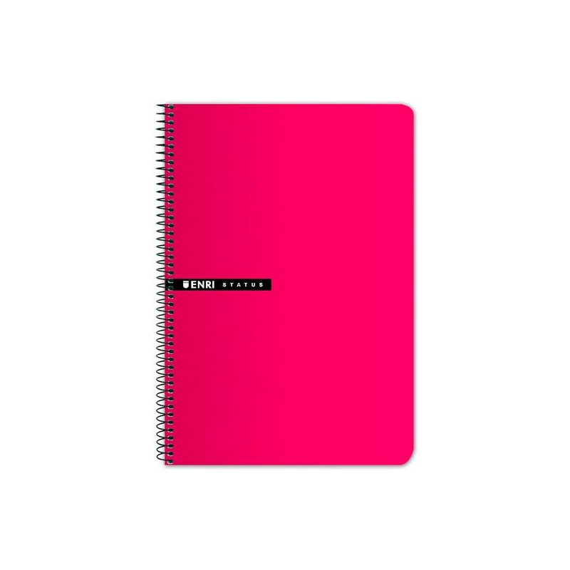 (100435749) ENRI CUADERNO ESPIRAL 100H FOLIO 70GR T/DURA 4X4 ROJO