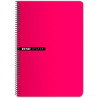 (100435749) ENRI CUADERNO ESPIRAL 100H FOLIO 70GR T/DURA 4X4 ROJO