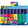 (364 C8 HA) STAEDTLER MARCADOR FLUORESCENTE TEXTSURFER CLASSIC HAPPY LINE C/SURTIDOS BLÍSTER 8 UD