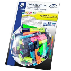 (364 V100P) STAEDTLER MARCADOR FLUORESCENTE TEXTSURFER CLASSIC COLORES SURTIDOS EXPOSITOR 100 UD
