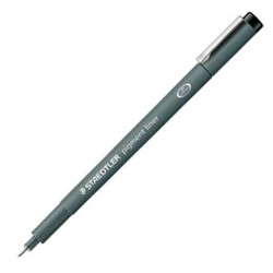 (308 01-9) STAEDTLER ROTULADOR CALIBRADO PIGMENT LINER 0.1MM NEGRO