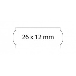 (025023) SWING ETIQUETAS ADHESIVAS PERMANENTE OPEN PARA PRECIOS 26X12MM ROLLO 1500 BLANCO