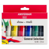 (17820406) TALENS AMSTERDAM STANDARD SERIES SET ACRÍLICOS SELECCIÓN GENERAL TUBO 20ML ESTUCHE 6 UD