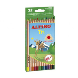 (AL000128) ALPINO LÁPICES DE COLORES TRI 175MM C/SURTIDOS ESTUCHE 12 UD