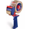 (06300-00001-00) TESA DISPENSADOR DE CINTAS DE EMBALAJE TESAPACK ECONOMY 6300 PARA ROLLOS DE 66M ROJO/AZUL