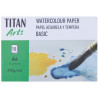 (122012129) TITAN ARTS PAPEL ACUARELA Y TÉMPERA BASIC A4 10H 370GR