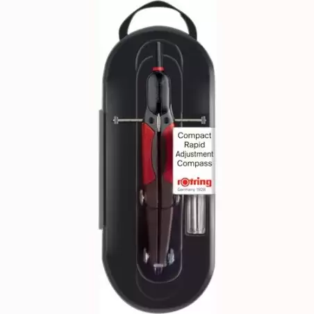 (S0676580) ROTRING COMPÁS MICROMÉTRICO DE AJUSTE RÁPIDO NEGRO BLISTER