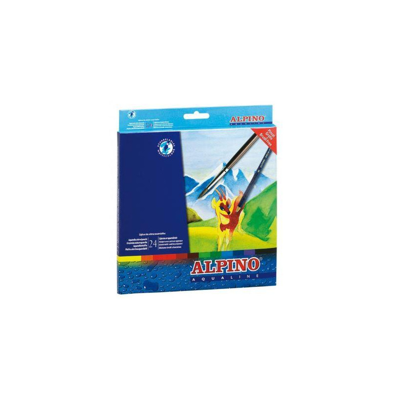 (AL000131) ALPINO LÁPICES DE COLORES AQUALINE ACUARELABLES 175MM ESTUCHE DE 24 C/SURTIDOS