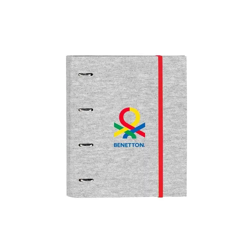 (512352666) SAFTA CARPETA DE ANILLAS 4X35MM C/RECAMBIO 100H A4 T/DURAS FORRADAS CIERRE C/GOMA BENETTON "POP"