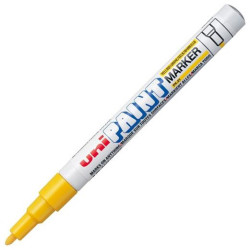 (558619000) UNIBALL MARCADOR PERMANENTE PAINT PX-21L AMARILLO CAJA 12 UD