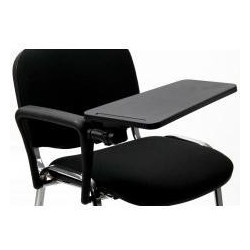 (ACCKTDAF1) UNISIT REPOSABRAZOS CON MESITA ESCRITORIO PARA SILLA CONFIDENTE DADO NEGRO