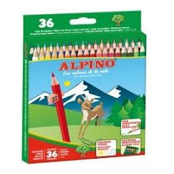 (AL010600) ALPINO LÁPICES DE COLORES 175MM C/SURTIDOS ESTUCHE 36 UD