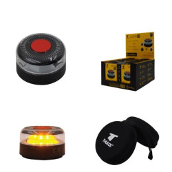 (TH-V16-2) THULOS DISPOSITIVO LUMINOSO V16 SEÑALIZACIÓN HOMOLOGADO CONECTADO CON GEOLOCALIZACIÓN Y FUNDA