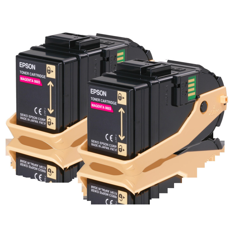 (C13S050607) EPSON ACULASER C9300 TONER MAGENTA (PACK 2)