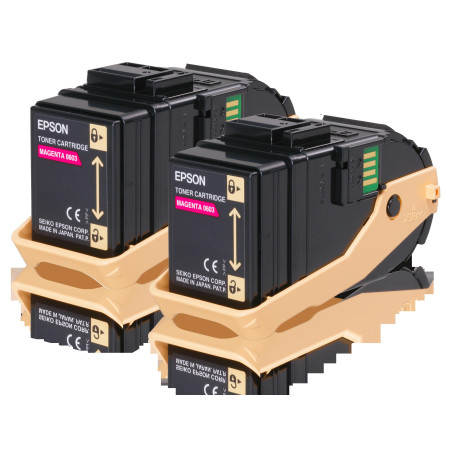 (C13S050607) EPSON ACULASER C9300 TONER MAGENTA (PACK 2)