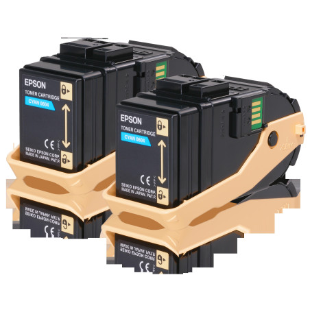 (C13S050608) EPSON ACULASER C9300 TONER CIAN (PACK 2)