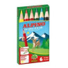 (AL010651) ALPINO LÁPICES DE COLORES CORTOS 85MM C/SURTIDOS ESTUCHE 6 UD