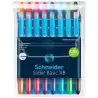(SH151285) SCHNEIDER BOLÍGRAFO SLIDER BASIC F C/SURTIDOS ESTUCHE 6 UD + 2 GRATIS