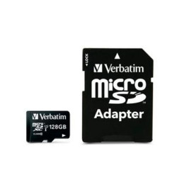 (44085) VERBATIM MICRO SDHC 128GB CLASE 10 C/ADAPTADOR
