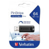 (49318) VERBATIM PENDRIVE PINSTRIPE 64GB HIGH SPEED RETRÁCTIL USB 3.2 NEGRO