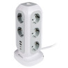 (49547) VERBATIM REGLETA DE ENCHUFES CON 11 TOMAS CON INTERRUPTOR CABLE 2 M + 2 UBS-C Y 2 USB-A BLANCO