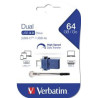 (49967) VERBATIM PENDRIVE DUAL STORE ´N´ GO 64GB USB 3.2/USB-C NEGRO