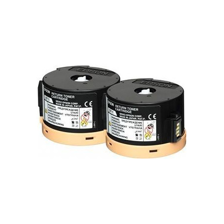 (C13S050711) EPSON ACULASER AL-M200DN/M200DW TONER NEGRO RETORNABLE (PACK 2)