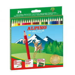 (AL010658) ALPINO LÁPICES DE COLORES 175MM C/SURTIDOS ESTUCHE 24 UD