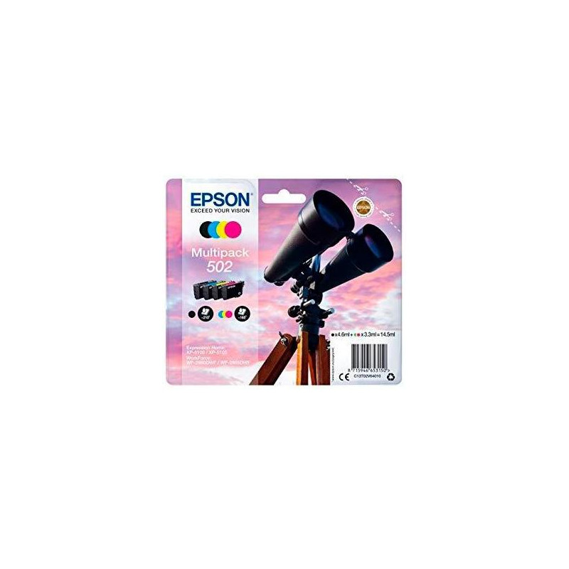 (C13T02V64010) EPSON MULTIPACK 4-COLOURS 502 INK (XP-5100