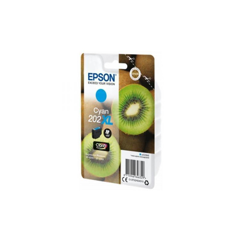 (C13T02H24010) EPSON SINGLEPACK CYAN 202XL CLARIA PREMIUM INK