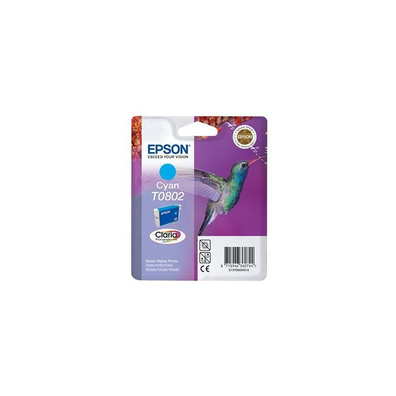 (C13T08024011) EPSON STYLUS PHOTO R-265/360/RX-560/585/685 CARTUCHO CIAN