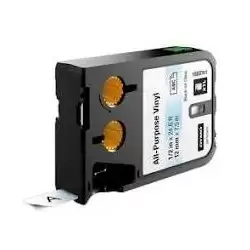 (1868741) DYMO CINTA DE TRANSFERENCIA TÉRMINA NEGRO SOBRE TRASLÚCIDO 12MMX7M VINILO