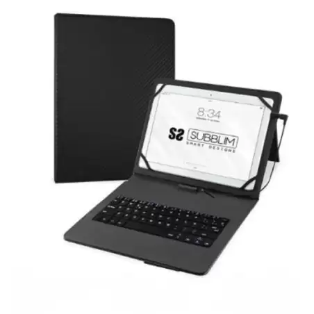(SUB-KT1-USB001) SUBBLIM FUNDA UNIVERSAL TABLET10.1" A 11" NEGRA