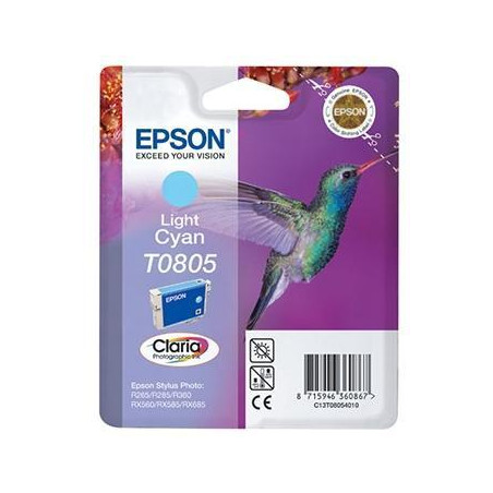 (C13T08054011) EPSON STYLUS PHOTO R-265/360/RX-560/585/685 CARTUCHO CIAN CLARO