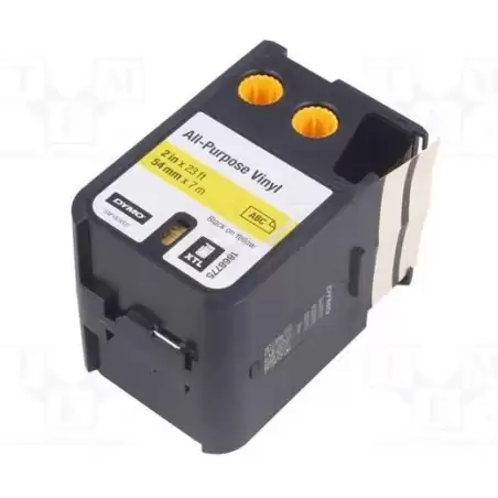 (1868775) DYMO CINTA DE TRANSFERENCIA TÉRMINA NEGRO SOBRE AMARILLO 54MMX7M VINILO