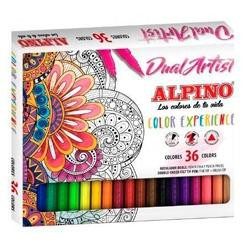 (AR000176) ALPINO ROTULADORES COLOR EXPERIENCE DUAL ARTIST DOBLE PUNTA PERFILA/COLOREA ESTUCHE DE 36 C/SURTIDOS