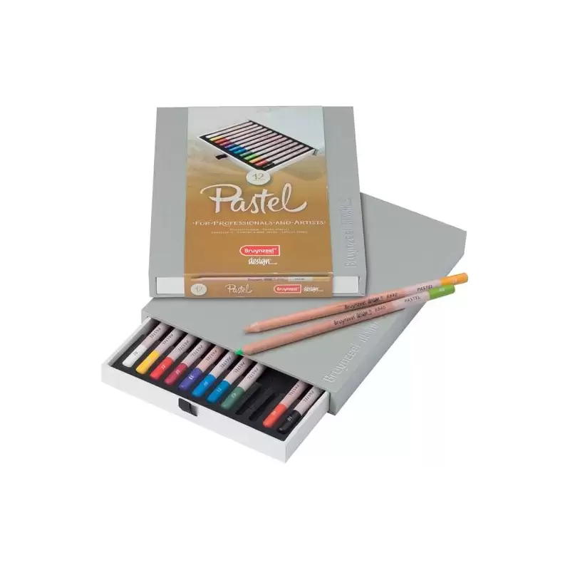 (8840H12) TALENS BRUYNZEEL LÁPICES DE COLORES PASTEL C/SURTIDOS ESTUCHE DE LUJO 12 UD