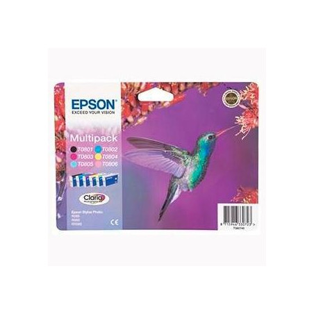 (C13T08074011) EPSON STYLUS PHOTO R-265/360/RX-560/585/685 CARTUCHO MULTIPACK 6 COLORES