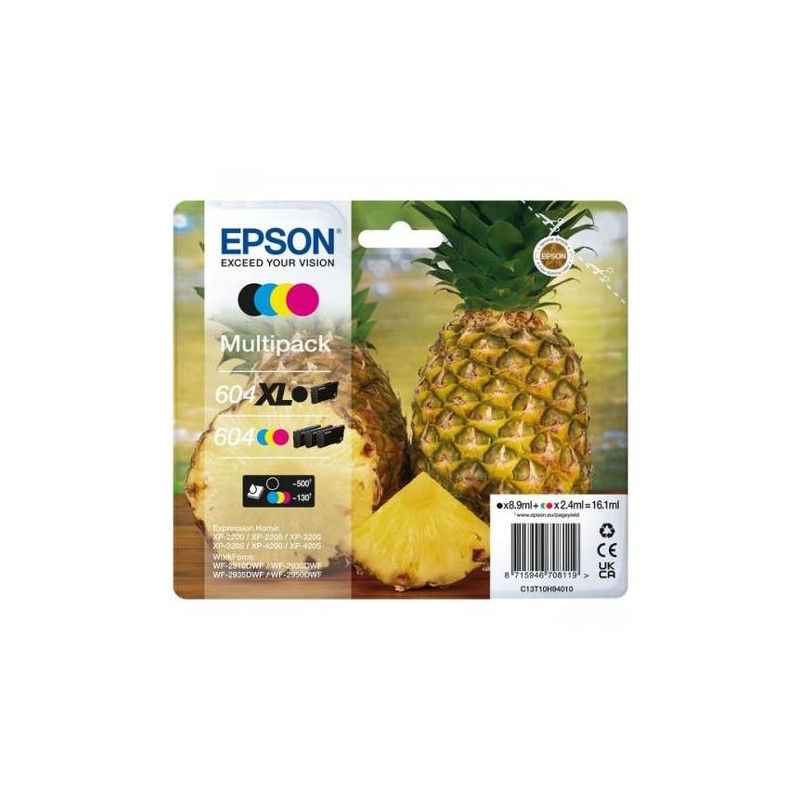 (C13T10H94010) EPSON TINTA MULTIPACK BK XL / C / M / Y XP-2200