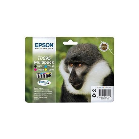 (C13T08954010) EPSON STYLUS S20/SX105/SX205/405 MULTIPACK (T089140+240+340+440)
