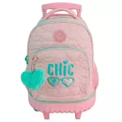 (T911-1056) TOYBAGS TROLLEY FIJO BLIN BLIN CHIC COMPACTO DOBLE CUERPO GRAN CAPACIDAD 44X34X24CM