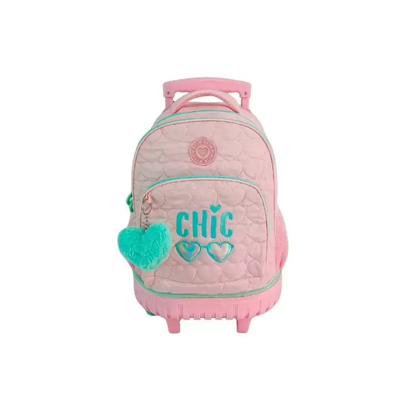 (T911-1056) TOYBAGS TROLLEY FIJO BLIN BLIN CHIC COMPACTO DOBLE CUERPO GRAN CAPACIDAD 44X34X24CM