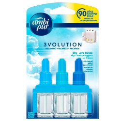 (939189) AMBIPUR AMBIENTADOR 3 VOLUTION RECAMBIO AIRE FRESCO 21ML