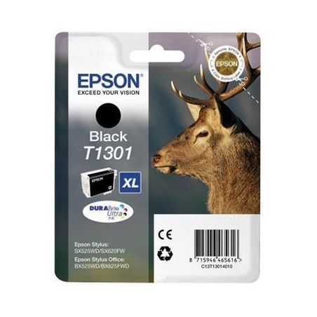 (C13T13014012) EPSON TINTA NEGRO STYLUS SX525WD/620FW/ OFFICE B42WD/ 525WD/625FWD/925FWD